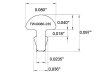 Progi JESCAR FL40080-235-P3 (18% nickel-silver)